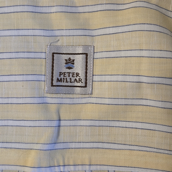 Peter Millar Men T Shirt Size Large Long Sleeve Shirt 100% Cotton - Picture 11 of 16